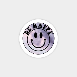 Be Happy Smiley Face Sky Sticker